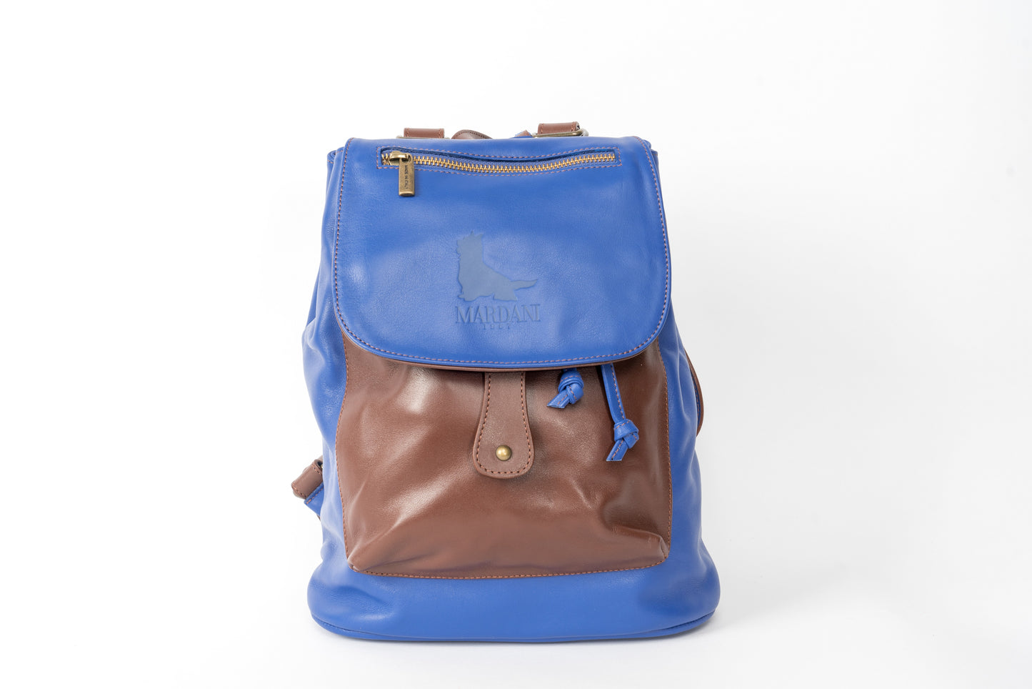 HARMONY BACKPACK CLAYBLUE, High Quality Italian Handmade Leather Backpack