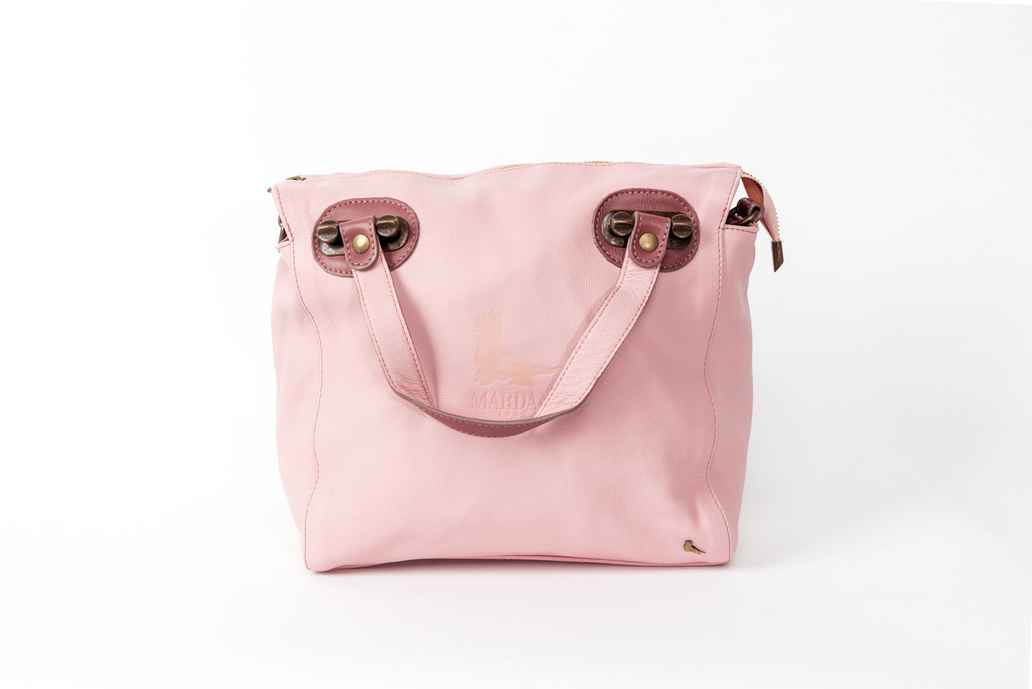 Multi compartment Leather handbag Women/Multi colour soft leather satchel bag/Genuine leather soft pink,soft blue handmade Italy/Mulyipocket