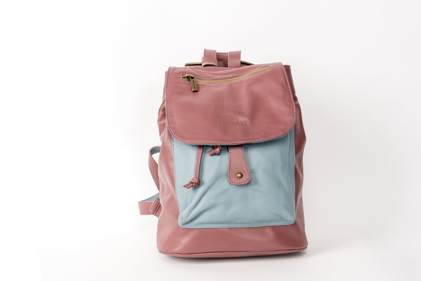 HARMONY BACKPACK CLAYBLUE, High Quality Italian Handmade Leather Backpack