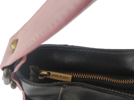 HOBO MULTI-COMPARTMENT bag/Italian handmade handbag Women/Multi colour soft leather Shoulder bag